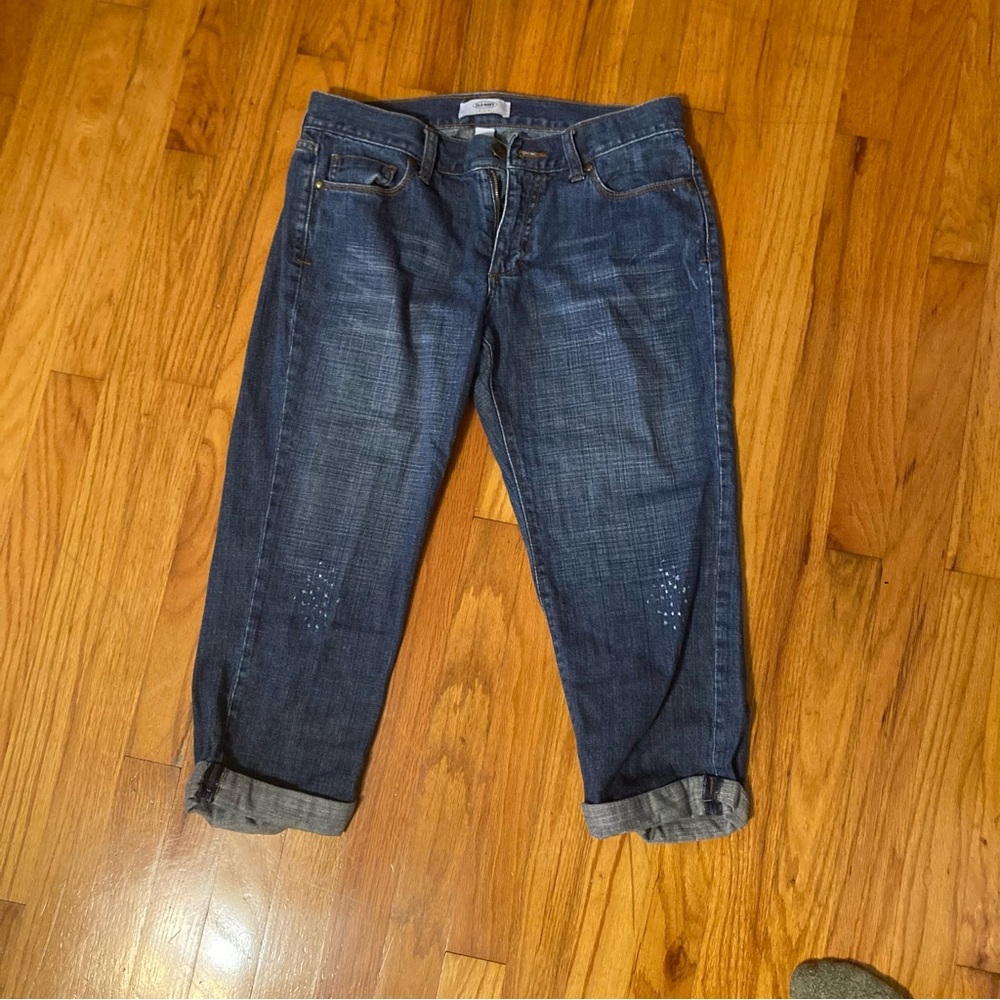 Old navy cropped cuffed jeans
